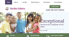 Desktop Screenshot of meridianpediatrics.com